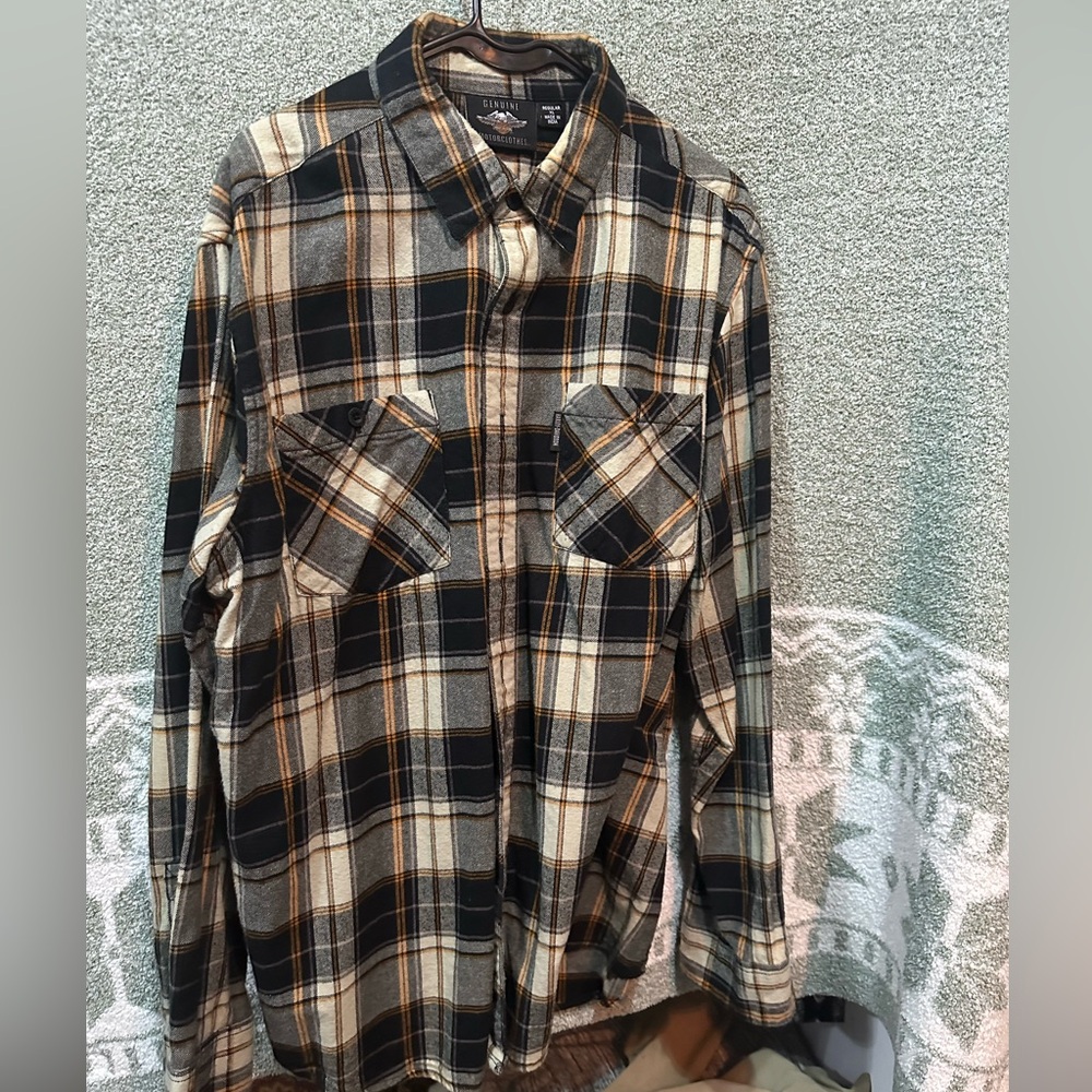 Harley Davidson. XL. Flannel